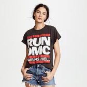 Madeworn distressed RUN DMC t shirt S